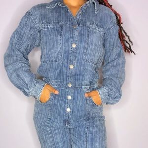 Free People Denim Jumpsuit!